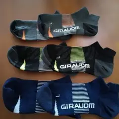 GIRAUDM メンズ スポーツソックス 3足セットのサムネイル