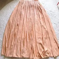 ソコラ　ロングプリーツスカート　オレンジのサムネイル