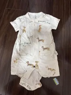 gelato pique 犬プリントロンパース 70cm