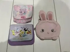 移動ポケット　女の子　3個