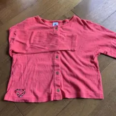 プチバトーカーディガン　シンプルピンク