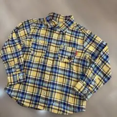 ミキハウス ダブルビー　チェックシャツ　110
