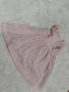 a*o様 H&M ピンクラメストライプワンピース12m〜18m  90センチ