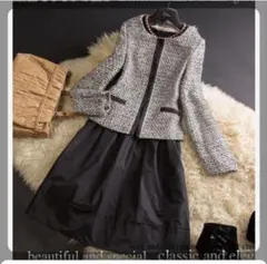 値下げしました！ ツイードジャケットとワンピースのセット