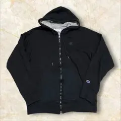 K*O様 Champion ジップアップスウェットパーカー USメンズ ブラック