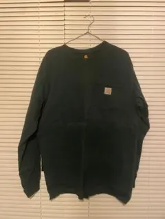 Carhartt ダークグリーン 長袖カットソー M