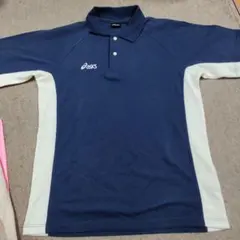 【美品】アシックス asics ドライポロシャツ Oサイズ XL ネイビーのサムネイル