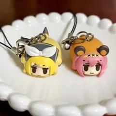 初音ミク　どうぶつチャームストラップ　鏡音リン　巡音ルカ　フィギュア　マスコット