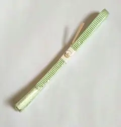 【未使用】帯締め　薄黄緑色に金糸入り