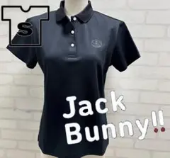 ★美品★ Jack Bunny ゴルフウェア ブラック ポロシャツ
