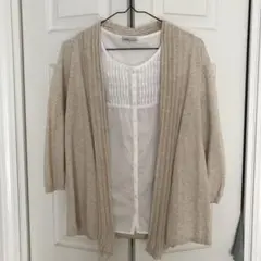アースミュージックアンドエコロジー  カーディガン&半袖ブラウス  S〜Mサイズ