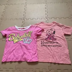 Tシャツ　ピンク　baby dollとUNIQLO 2枚セット