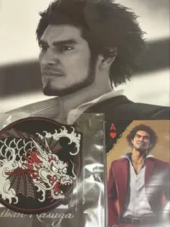 セガラッキーくじ　春日一番　龍が如く ノート コースター　トランプ 3点 セット