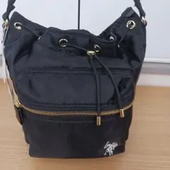 U.S. POLO ASSN. ブラックショルダーバッグ