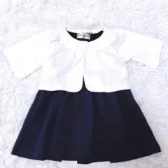 美品 2点セット ワンピース ケープ ノースリーブ 80 女の子 キッズ