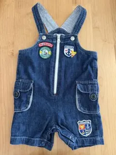 MIKI HOUSE デニムオーバーオール 80