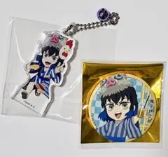 鬼滅の刃 おこしバス 缶バッジ ローソン アクリルキーホルダー 嘴平伊之助