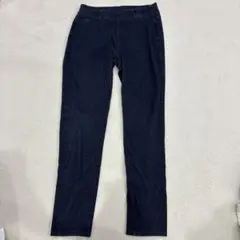 無印良品 ストレッチデニムレギンスパンツ XL ダークネイビー