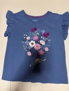 ISAAC MIZRAHI 花柄 スパンコール Tシャツ 7-8歳