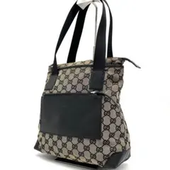 GUCCI グッチ トートバッグ GG柄 ロゴ型押し キャンバス レザー