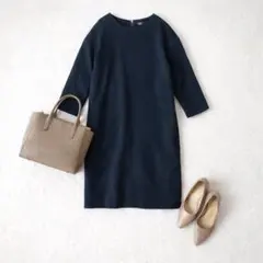 m's select♡長袖ワンピース 膝下丈 きれいめ 上品 Mのサムネイル