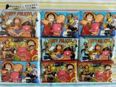 ✨未使用品✨ワンピース✨キャラクターポケットティッシュ 12個セット♪