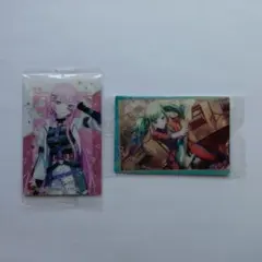 プロセカ　キャラクターカード２枚　【巡音ルカ（レア）　初音ミク】