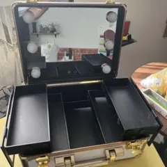 フランフラン　LEDライト付き メイクボックス ドレッサー ホワイト ゴールド