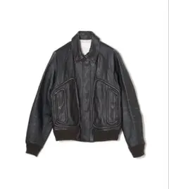 定価42万円】【美品】25ssAcne Studiosレザーボンバージャケット