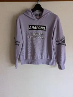 ANAPGIRL ラベンダー フード付きパーカー　Sサイズ
