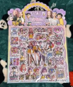 【新品・未開封】K-POP デーモンハンターズ　大容量ぷくぷくシール2枚組 B2