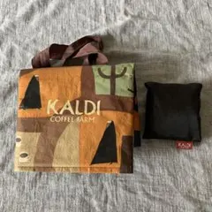カルディ　2枚セット　エコバッグ　KALDI伝説　人気エコバッグ　アートデザイン