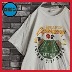 カレッジフットボールオールドデザイン雰囲気古着tシャツTシャツアメフトtee半袖