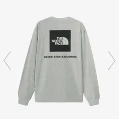 ノースフェイス　ロンT ロングスリーブバックスクエアロゴティー M