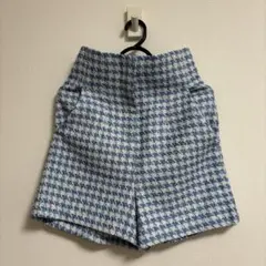 【美品】 ZARA 千鳥格子 ショートパンツ