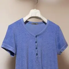 BOTTEGA VENETA ヘンリーネックTシャツ カシミア混パイル地のサムネイル