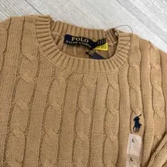 ❤︎新品❤︎ポロ ラルフローレンケーブルコットン クルーネック セーターL