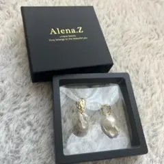 バロックパール風ピアス ゴールド 不揃いパール 大ぶり 上品アクセサリー