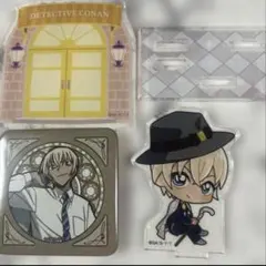 名探偵コナン 安室透 降谷零 アクリルスタンド 缶バッジ