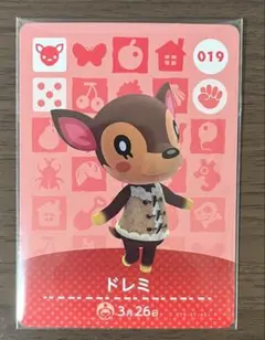 【匿名配送】どうぶつの森 amiiboカード ドレミ 019 あつ森