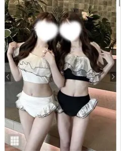 GRL ワンショルダーリボンフリルビキニ水着[se454]のサムネイル