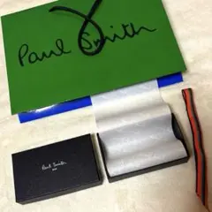 ポールスミス PaulSmith キーケース ギフト箱 空き箱 包装 紙袋 美品