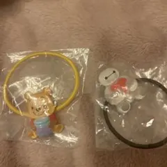 こ*じ様 ディズニーキャラクター Twinkleゴム プーさん　ベイマックス ２