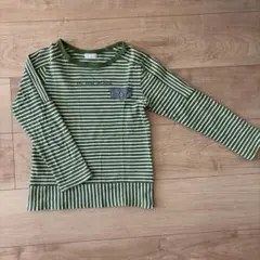 キッズ 長袖カットソー ボーダー 120cm