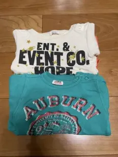 JUNK STOREトレーナー2枚セット　ホワイト・ターコイズ