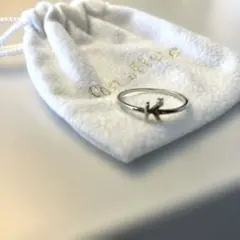 con affetto イニシャルリングK ♯9シルバー
