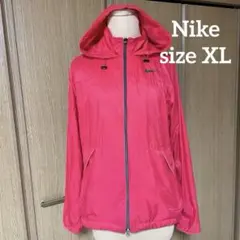 ナイキ Nike ウィンドブレーカー フード付き 赤に近いピンク サイズXL