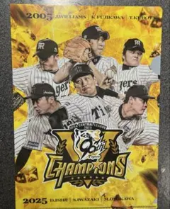 阪神タイガース　優勝記念クリアファイル　及川、石井、岩崎、JFK