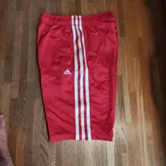adidas ハーフパンツ レッド サッカー