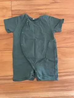 ロンパース 50-60 グリーン レッド 2色セット